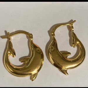 18K Gold and Sterling Earrings